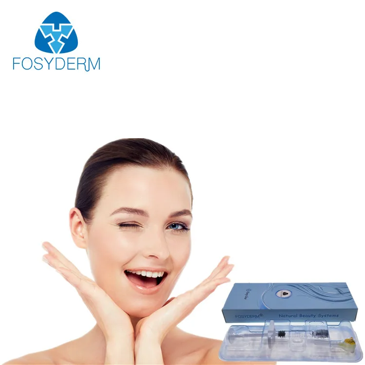 

Fosyderm Plastic Surgery 2ml Deep Injection Hyaluronic Acid Injectable Dermal Filler for Deep Wrinkle, Transparent