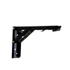 Adjustable angle metal folding shelf bracket black folding bracket