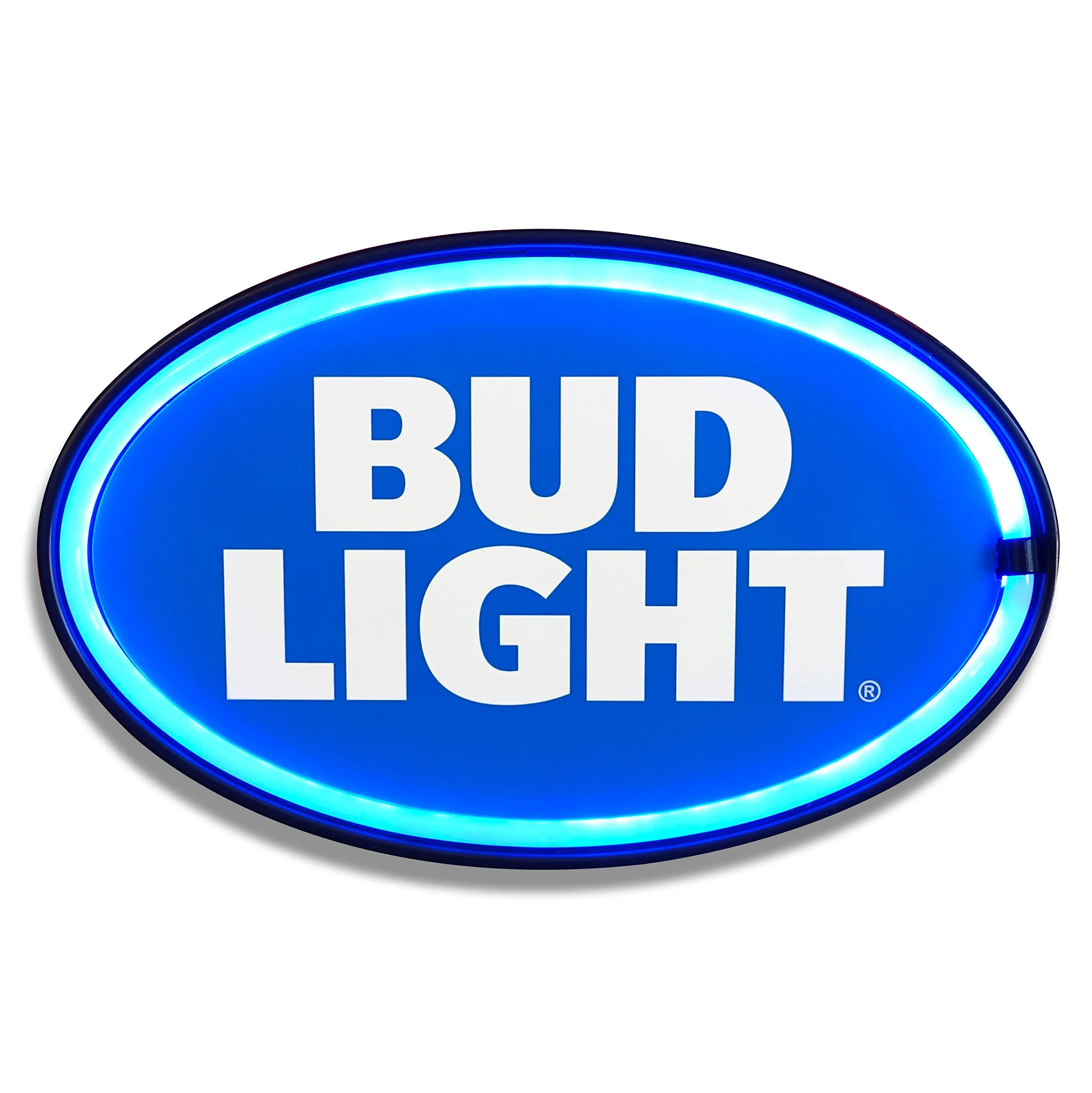 Neon Sign Helmet Shaped Neon Bud Light Wall Decorative Signs Handmade Glass Night Light for Bar Store Kids Bedroom Decor 10 x 8 Blue