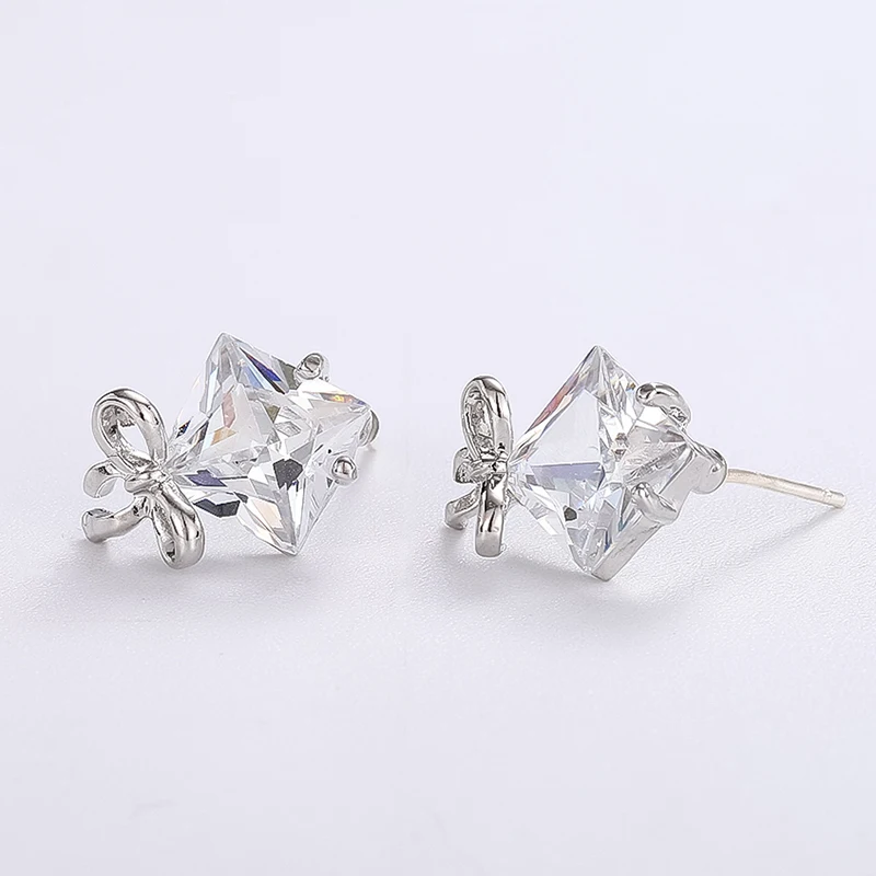 

Lateefah 2019 Hot Sale Square Earrings Creative Earrings Wedding Cubic zirconia Earring For Women Jewelry