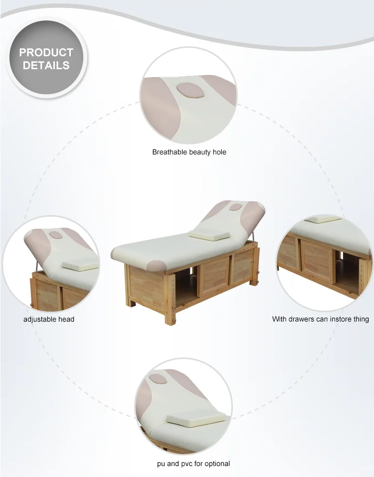 Beauty Parlour Bed Hydraulic Bed Massage Manual Facial Massage Bed