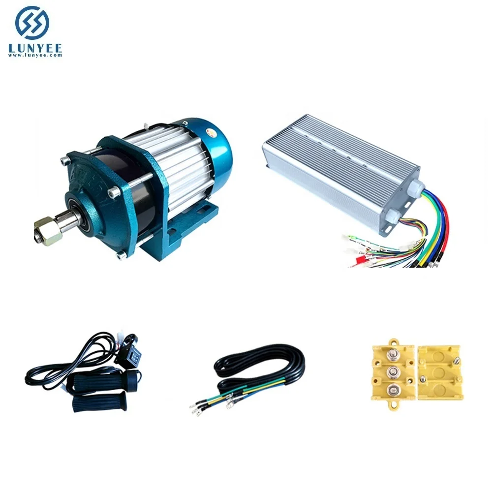 

60V 3000W Tricycle Brushless Gear BLDC Cargo motor hub Motor Electric motorcycle DC Motor e bike motorcycle modify DIY kit