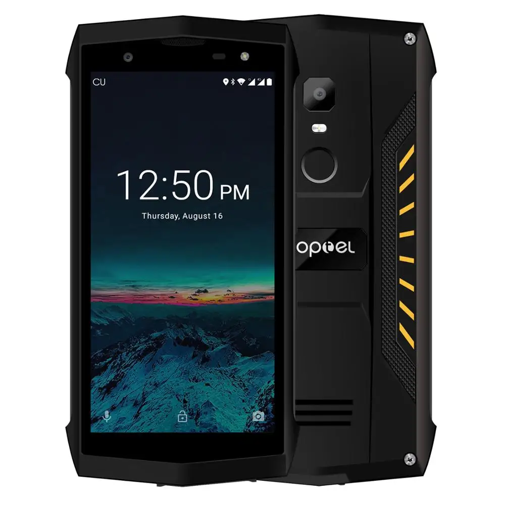 Android Phone POPTEL P8 NFC 4G LTE Fingerprint Support 5 Inch Rugged Waterproof Cell Phone