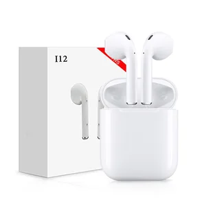 i12 TWS Wireless Bluetooth Earbuds with Charging Case