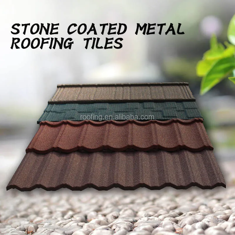 Standard roofing zinc metal roofing design Factory directly sale stone coated chip roof tile in nigeria