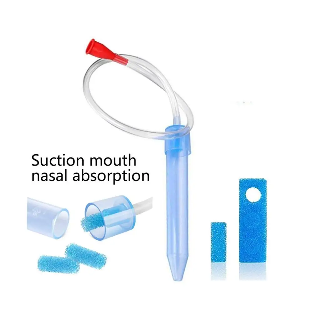 

Hot Selling 100% New Toddler Nose Cleaner Infant Snot Vacuum Sucker Baby Safe Nose Cleaner Baby Nasal Aspirator, Blue