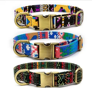Image of Bohemia dog collar metal buckle dog collar dog training collar