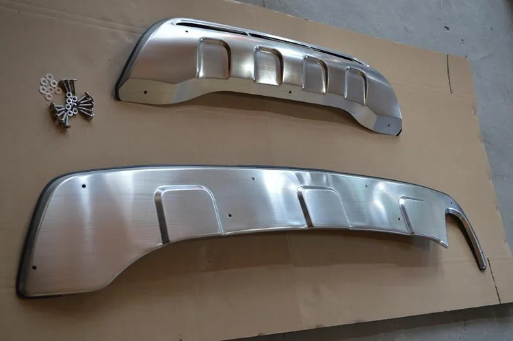 Stainless Steel Front And Rear Skid Plate Bumper Plate For Mitsubishi ...