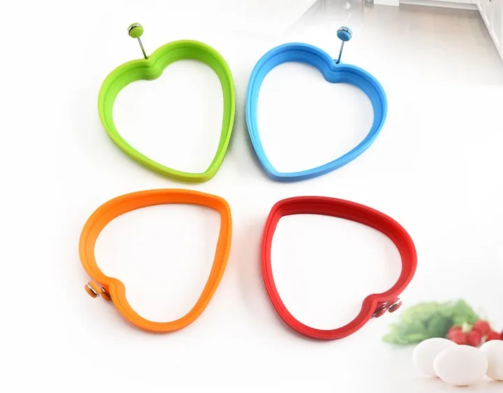 

New types heart shape non-toxic silicone fried egg ring for non stick pan with various shape