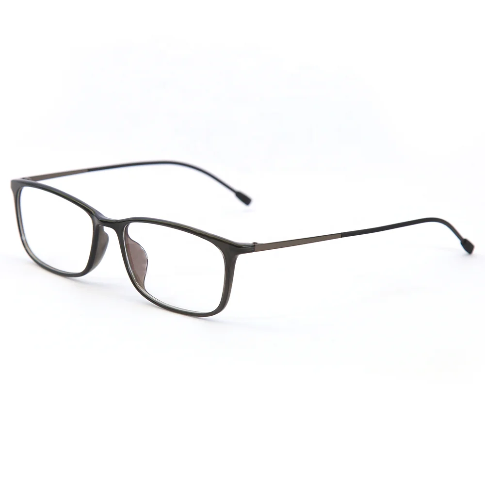 

Eye Glass Frames Women Men Crystal Black Slim Temple Tr-90 Flexible Optical Frame