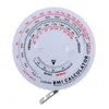 round BMI body fat calculator tape measure