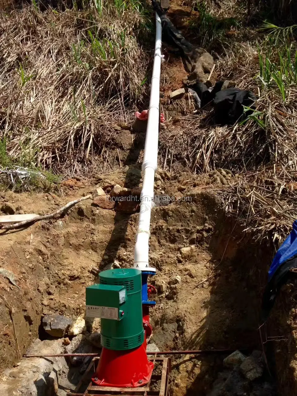 8kw 单喷嘴无刷感应 turgo 水轮机发电机小型涡轮水动力涡轮家用涡轮