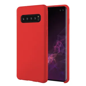 Microfiber Soft Touch Mobile Phone Silicone Cover for galaxy s10, for samsung s10 plus case original