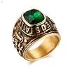 Stainless Steel Vintage Custom Rhinestone Statement Class Graduation Rings