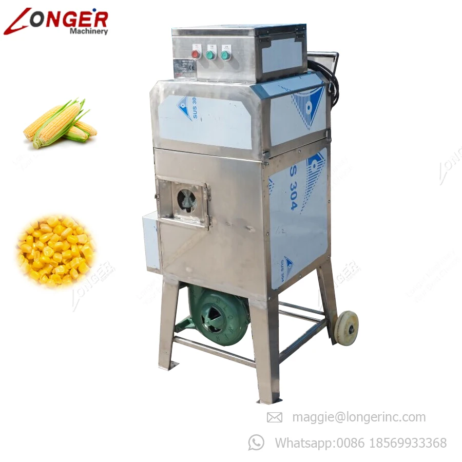 Fresh Sweet Corn Shelling Machine Frozen Corn Maize Kernel Remover