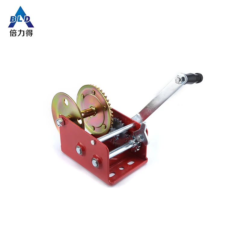 
Manual hand winch manufacture wholesale ratchet anchor capstan boat pulling winch small wire rope cable brake hand puller winch 