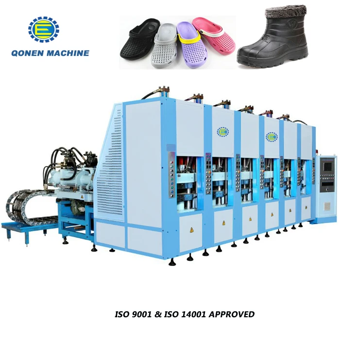 
Energy-efficient EVA sole /slipper /sandals shoe making machine 6 station 
