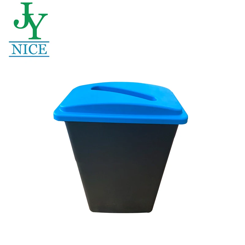 

Plastic Classified Environmental DustBin with lid 90L paper and bottle classification waste separation bin, White, black,gray,red,blue,yellow,blue