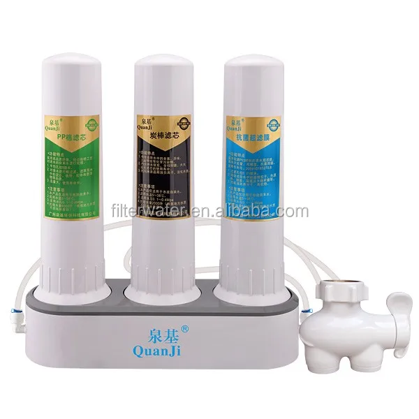 3 Stages Countertop Water Purifier Water Filter In Kitchen Non