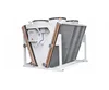 Large capacity tube fin V type free cooling for data centers