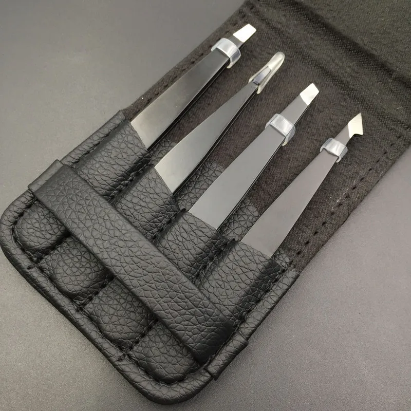 

High Quality Private Label Stainless Steel Eyebrow Tweezer with Bag