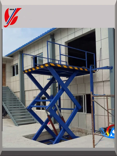 Stationary Mid Rise Scissor Lift for Warehouse Cargo Lifting