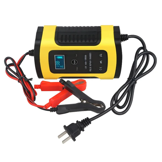 Universal 6a 12v Intelligent Smart Motorcycle Car Battery Pulse Charger 