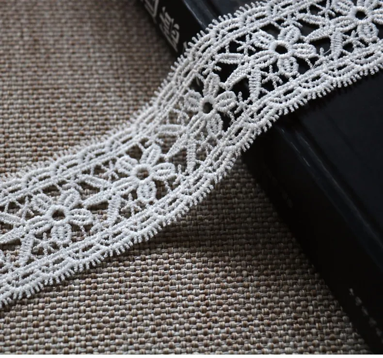 grey cotton lace trim