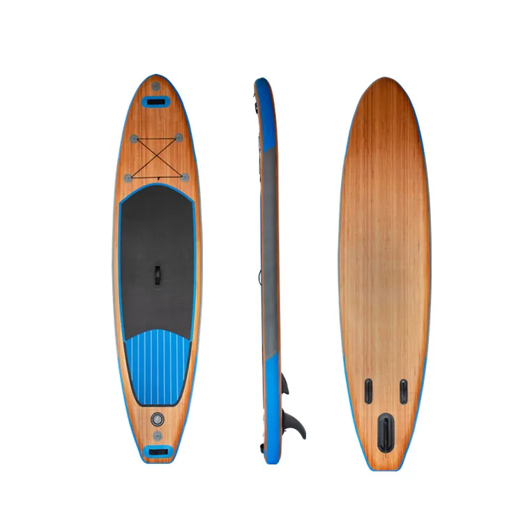 

Cheap Price Wooden Bamboo Fusion Inflatable Standup SUP Paddle Board Inflatable