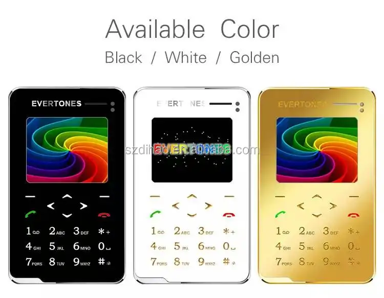 

DIHAO New V5 card mobile phone mini pocket students personality children phone the most thin card phone