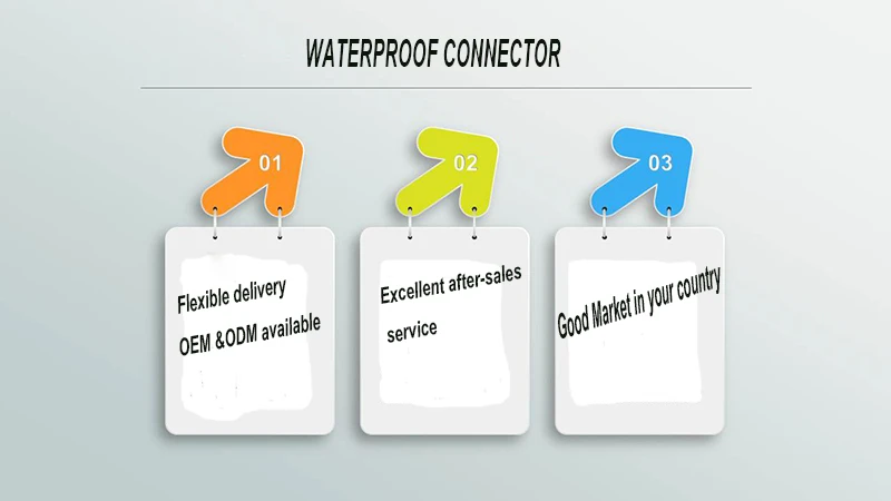 Ip68 Outdoor Male Female Cable Waterproof Connector For