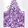 Latest Purple Sequin Net 3d Bridal Red Beaded Pink Lace Fabric For Nigerian Wedding