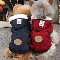 

High Quality Dog Winter Knit Pet Dog Sweater Wholesale Pet Apparel Classic Warm Winter Four Legs Pet Dogs Plush Sweater Coats