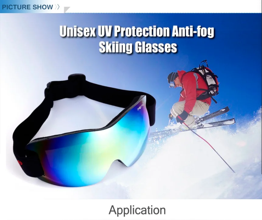 

FEIYU UV Anti-fog Big Skiing Goggles Mask Men Women Snowboarding Cycling Glasses