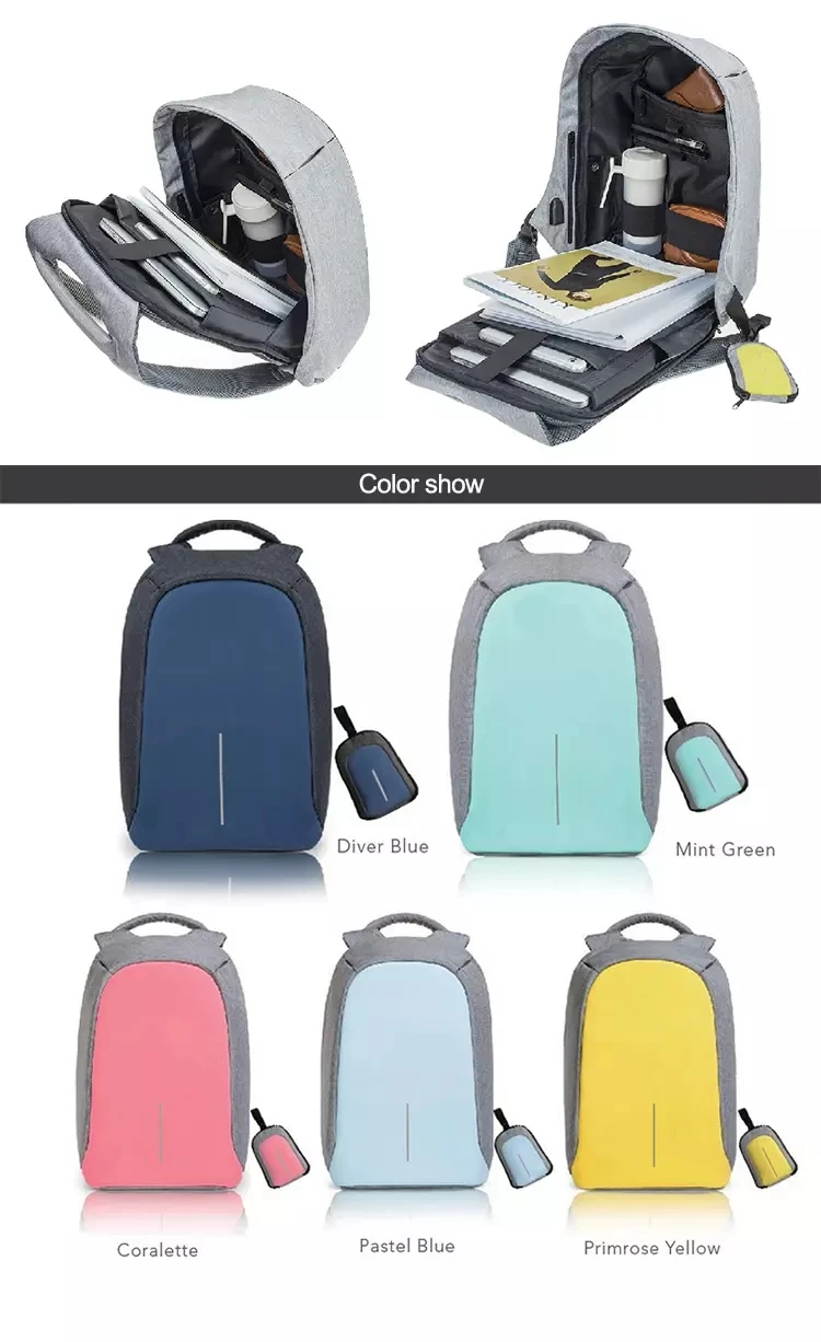 2018 Brand USB charging port smart waterproof anti theft thief anti-theft laptop rucksack bagpack daypack back pack backpack bag