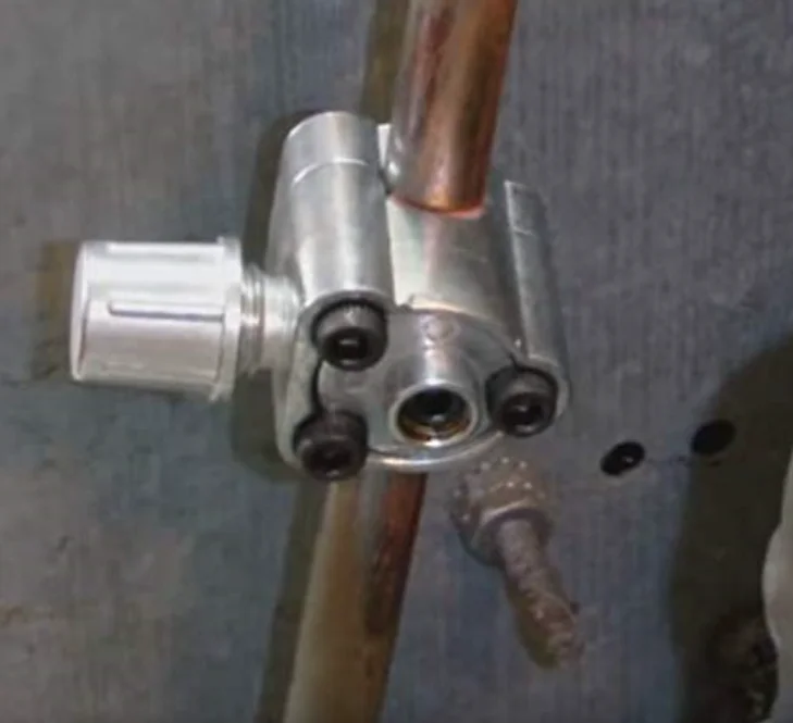 Piercing Valve Compatible With Bullet For Hvac Refrigerator Line And