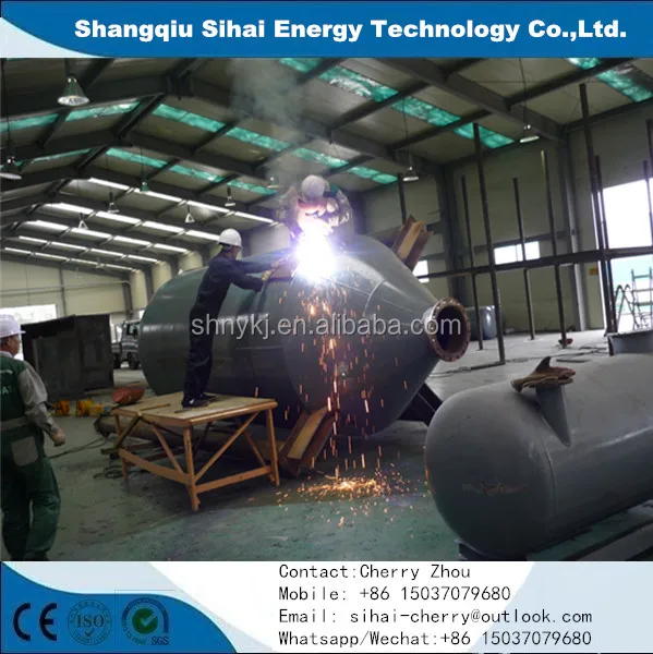 
Rubber tyre recycling machine with carbon black product 