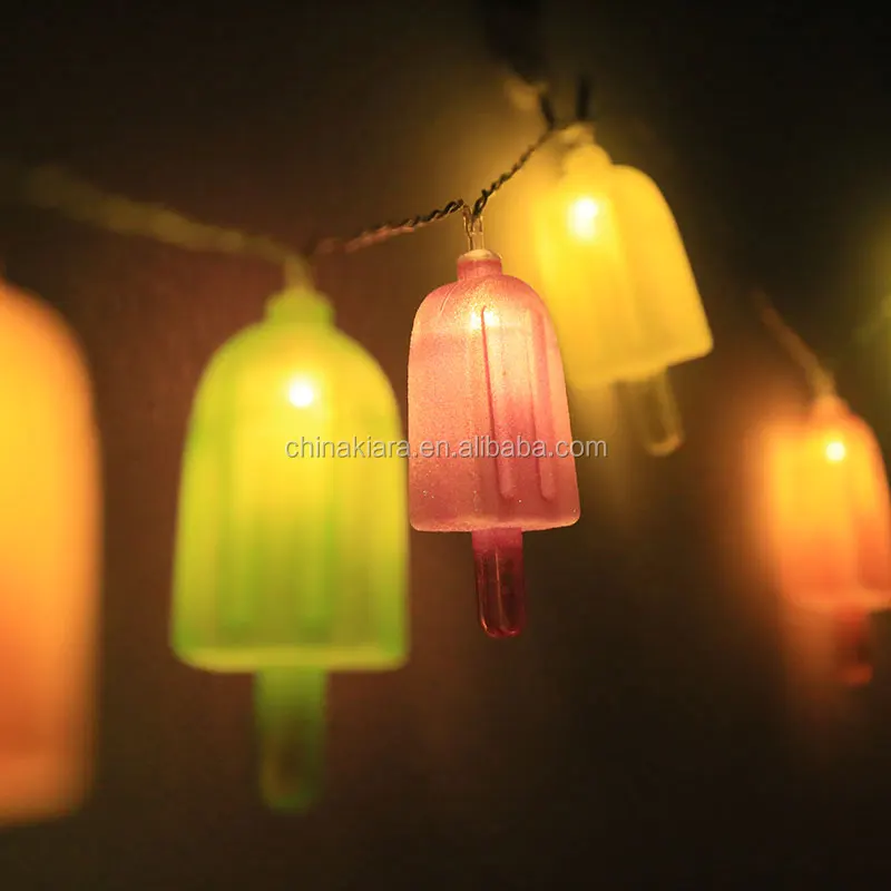 Decorative Christmas Lights Kids Room Decoration Ice Cream Cone Shape