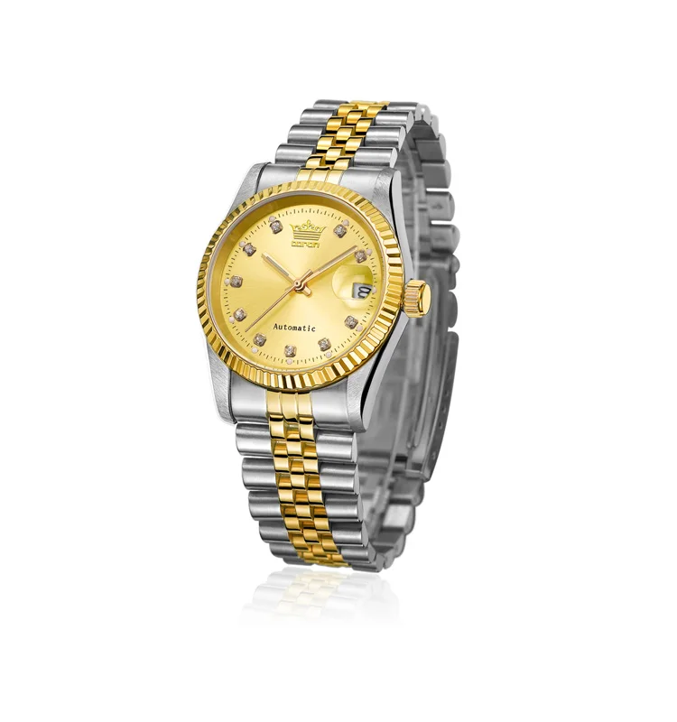 

Luxury 5 atm Water Resistant Stainless Steel Mechanical Automatic Men Watch