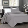 3 pieces microfiber reversiber soft 100% polyester stiched printed embossed ultrasonic bedspread set