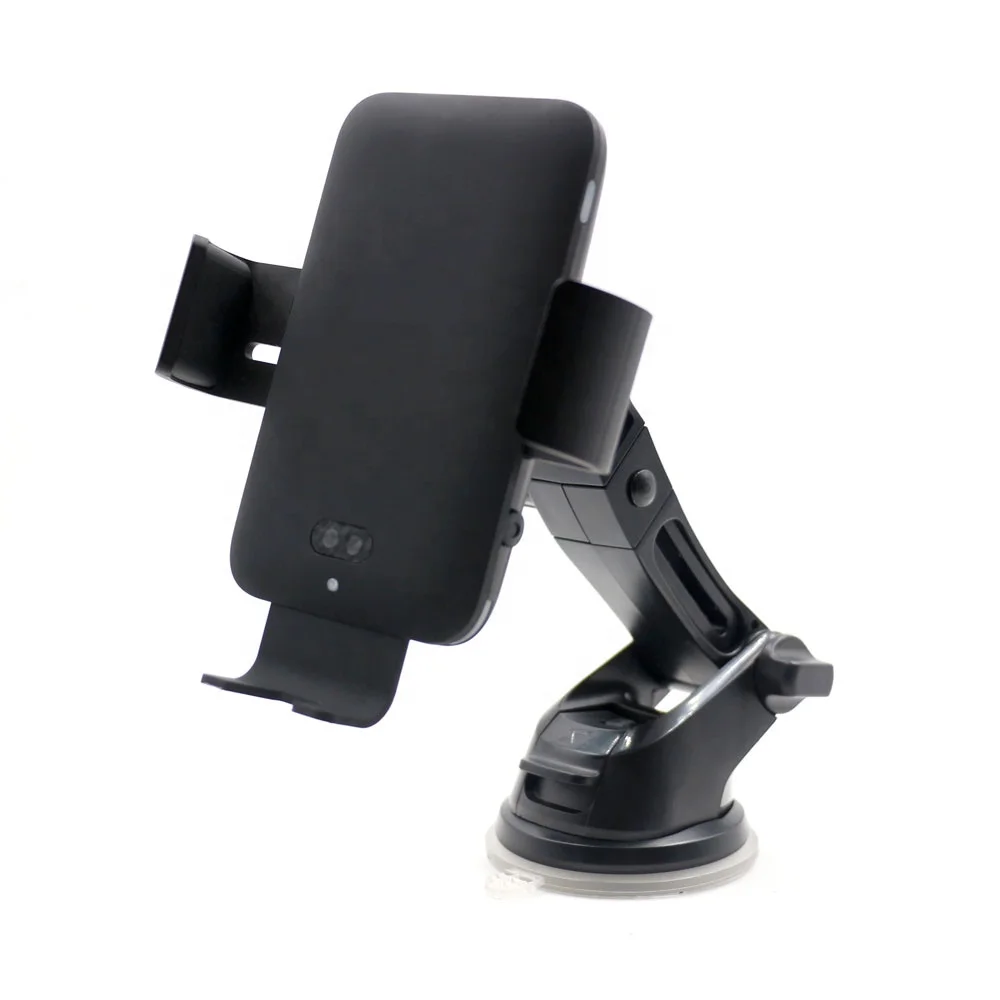 
Auto Infrared & magnetic coil Sensor Qi Wireless Car charger 15W Phone Mount Holder 