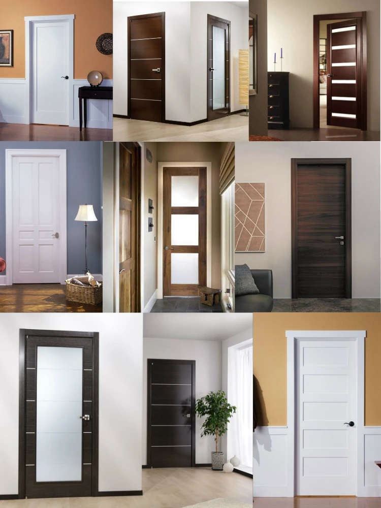 Modern style wholesale low cost interior solid wood door