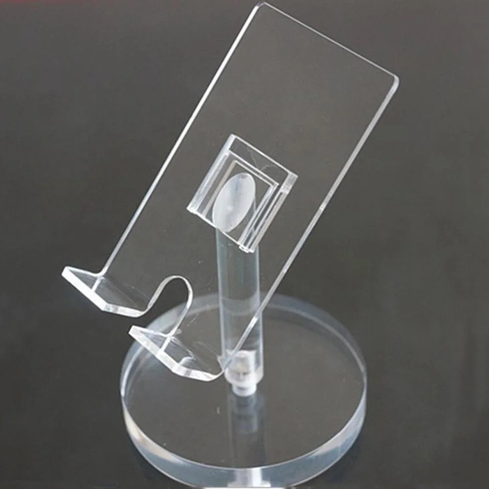 Black Tabletop Acrylic Smart Phone Holder Plastic Cell Phone Rack ...