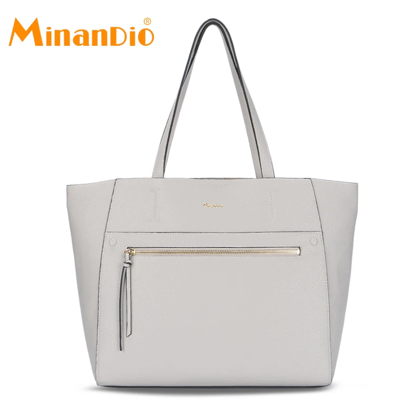 MINANDIO Italian style genuine lady leather handbag