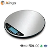 Best Selling Portable Household Round Glass 1G 3 Kg LCD Digital Kitchen Food Weight Measuring Scale