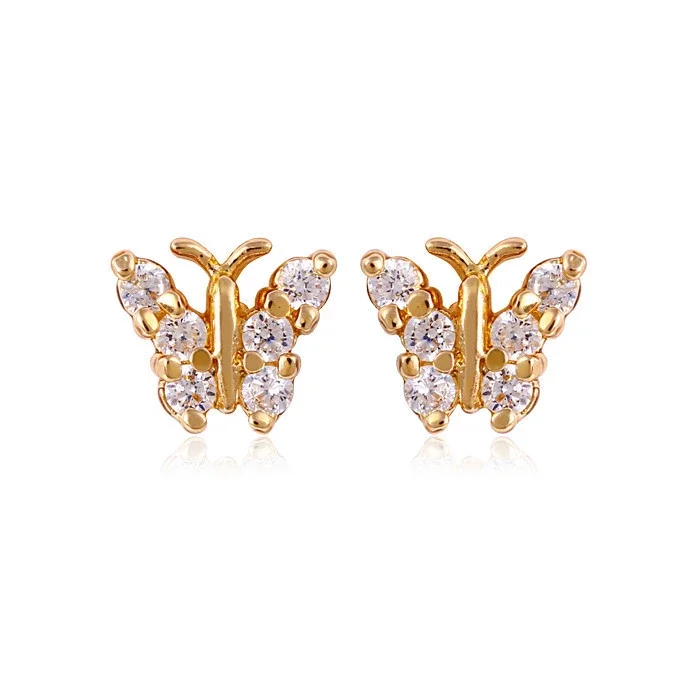 

24026 Fashion women jewelry earrings studs cheap 18k gold stud earrings, N/a