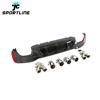 G30 M TECH Bumper Carbon Fibre Rear Diffuser with Tail Pipes for BMW G31 G38 520i 530i 540i M Sport 17-19
