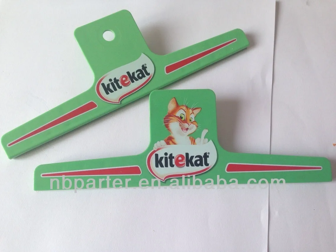 
PTSR-023 plastic 18CM length promotional LOGO customized magnetic pet clip 