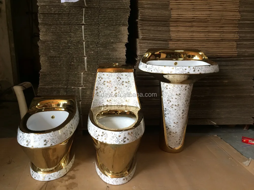 Bathroom Gold Plated Color Wc Toilet Bowl Ceramic Gold Toilet Buy