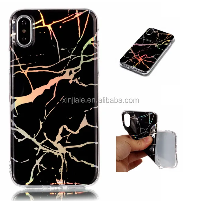 

Mobile Accessories Fashion 2018 Slim Soft TPU IMD Marble Phone Case For Iphone X, Multi